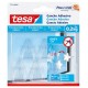 Ganchos adhesivos transparentes 0,2kg TESA