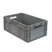 Caja plastico Eurobox EU-6423L Gris 600X400X235mm PLASTIPOL