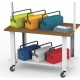 Caja de herramientas 5 divisiones 430x205x210mm roja HECO