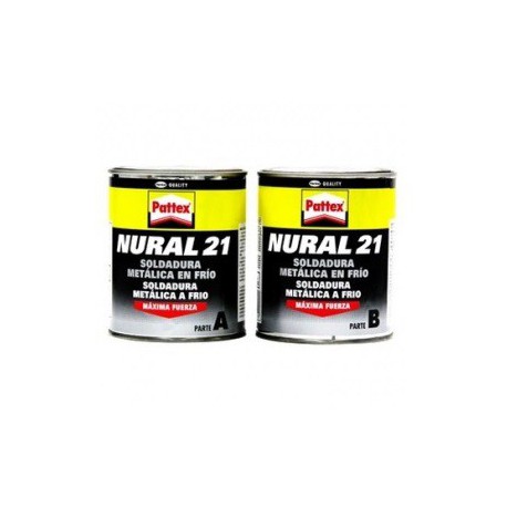 Nural 21 soldadura metalica en frio 2 botes 1 Kg PATTEX