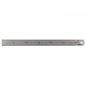 Regla de acero inoxidable 300mm 25x1mm LIMIT