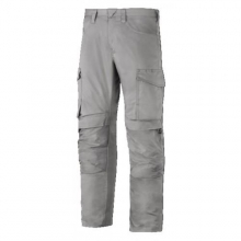 Pantalon largo servicios + portarodilleras 6801 gris acero SNICKERS