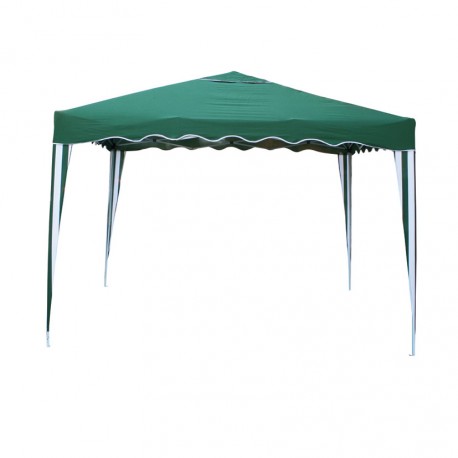 Pergola plegable 3x3x2,5m verde 