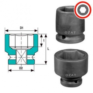 Vaso impacto 1" 32mm OZAT