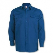 Camisa manga larga 2 bolsillos t-46 azulina VESIN