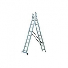 Escalera profesional aluminio 2 tramos PRO 74-112 7x2 peldañ GAYNER