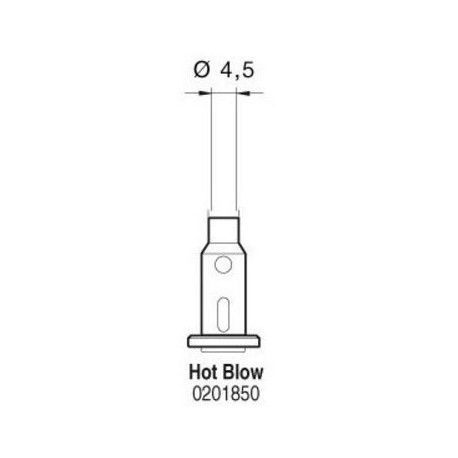 Punta soldador gas 0201850 hot blow JBC