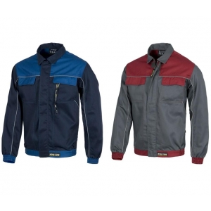 Cazadora COM-8 gris/rojo 62/64 T-XXL WORKTEAM