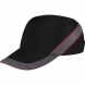 Gorra proteccion Air Coltan visera 5cm negro/rojo DELTAPLUS