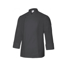 Chaqueta cocinero con cremallera oculta 405202TC-0 negro VELILLA