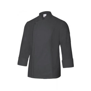 Chaqueta cocinero con cremallera oculta 405202TC-0 negro VELILLA