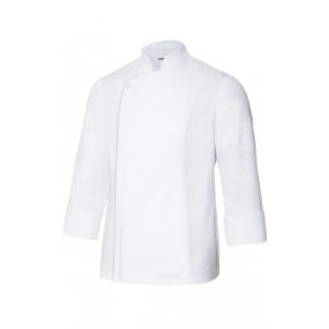 Chaqueta cocinero con cremallera oculta 405202TC-7 blanco VELILLA