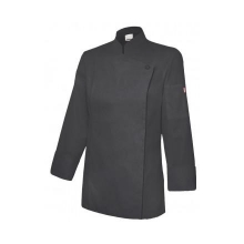 Chaqueta cocinera con cremallera oculta 405203TC 0 negro VELILLA