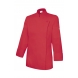 Chaqueta cocinera con cremallera oculta 405203TC 24 rojo VELILLA