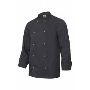 Chaqueta cocinero manga larga automatico 405206 0 negro VELILLA