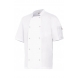 Chaqueta cocinero manga corta automatico 405205 7 blanco VELILLA