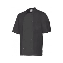 Chaqueta cocinero manga corta automatico 405205 0 negro VELILLA