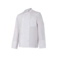 Chaqueta cocinero manga larga 434 7 blanco VELILLA