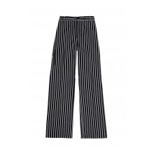 Pantalon cocinero a rayas Oregano negro y blanco VELILLA