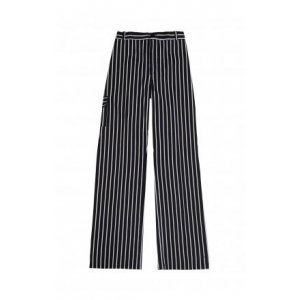 Pantalon cocinero a rayas Oregano negro y blanco VELILLA