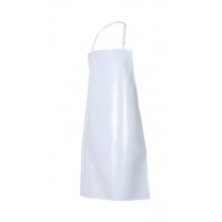 Delantal largo peto de PVC blanco talla unica VELILLA