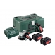 Amoladora W18 LTX 125 Quick 3 baterias cargador ASC 30-36V METABO