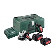 Amoladora W18 LTX 125 Quick 3 baterias cargador ASC 30-36V METABO