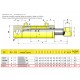 Cilindro hidraulico de doble efecto 704-7 carrera 700mm CICROSA