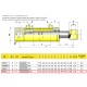 Cilindro hidraulico de doble efecto 704-7 carrera 700mm CICROSA