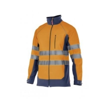 Soft shell alta visibilidad 306001-210 naranja/azul marino VELILLA