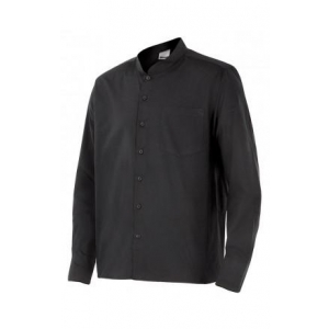 Camisa cuello mao hombre LISTAN-0 negra VELILLA