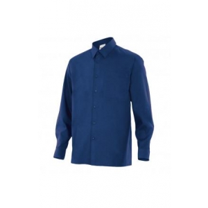Camisa de manga larga 529-1 azul marino VELILLA