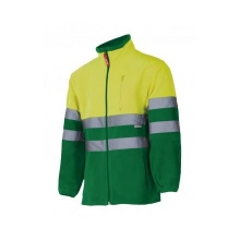 Chaqueta polar 183-29/20 verde hierba/amarillo fluor VELILLA