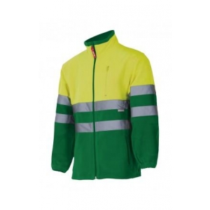 Chaqueta polar 183-29/20 verde hierba/amarillo fluor VELILLA