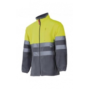 Chaqueta polar 183-08/20 gris/amarillo fluor VELILLA