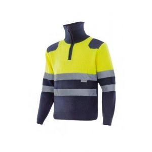 Jersey con cremallera A/V 301001-01/20 marino/amarillo VELILLA