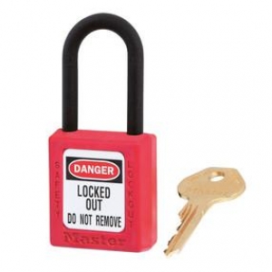 Candado aplicaciones dielectricas 406 rojo 38x44x76x6mm MASTERLOCK