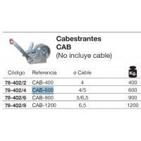 Cabestrante CAB-600 Ø4/5mm hasta 600kg GAYNER
