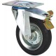Rueda giratoria con freno 2-1908 100Ømm 105kg goma ALEX