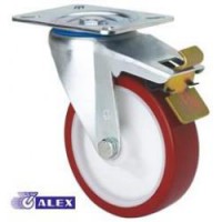 Rueda giratoria freno 2-2370 150Ømm 250kg poliuretano ALEX