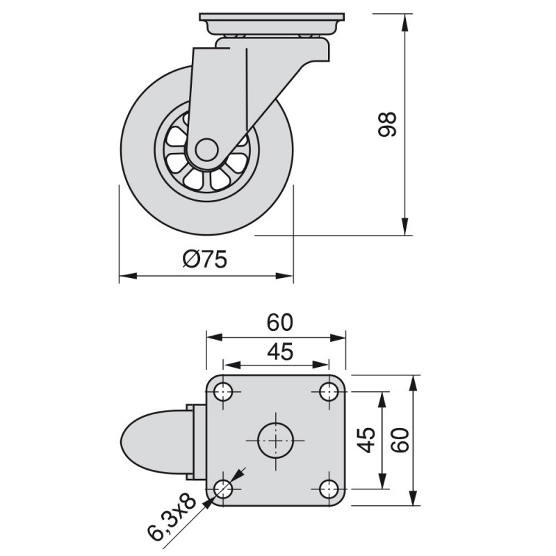 Emuca Patas para mesa, D. 60 mm, regulable 710-730 mm, Acero, Níquel  satinado, 4 ud. - Ferretería Campollano