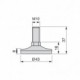 Emuca Pie nivelador para mueble, base circular, M10, D. 43 mm, altura 37 mm, Acero y plástico, 10 ud.
