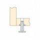 Emuca Pie nivelador para mueble, regulación interior, M10, D. 23 mm, altura 46 mm, Acero y plástico, 20 ud.