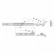 Emuca Juego de guías para cajones, de bolas, 45x 350 mm, extracción total, Cincado