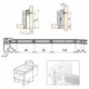 Emuca Kit cajón de cocina Ultrabox, altura 86 mm, prof. 450 mm, Acero, Gris metalizado