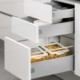 Emuca Kit cajón de cocina Ultrabox, altura 86 mm, prof. 450 mm, Acero, Gris metalizado