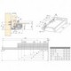 Emuca Juego de guías ocultas para cajones, sobre rodillos, 590 mm, extracción total, cierre suave, Cincado.