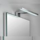 Emuca Aplique LED para espejo de baño, 300 mm, IP44, Luz blanca fría, Aluminio y plástico, Cromado