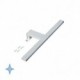 Emuca Aplique LED para espejo de baño, 450 mm, IP44, Luz blanca fría, Aluminio y plástico, Cromado