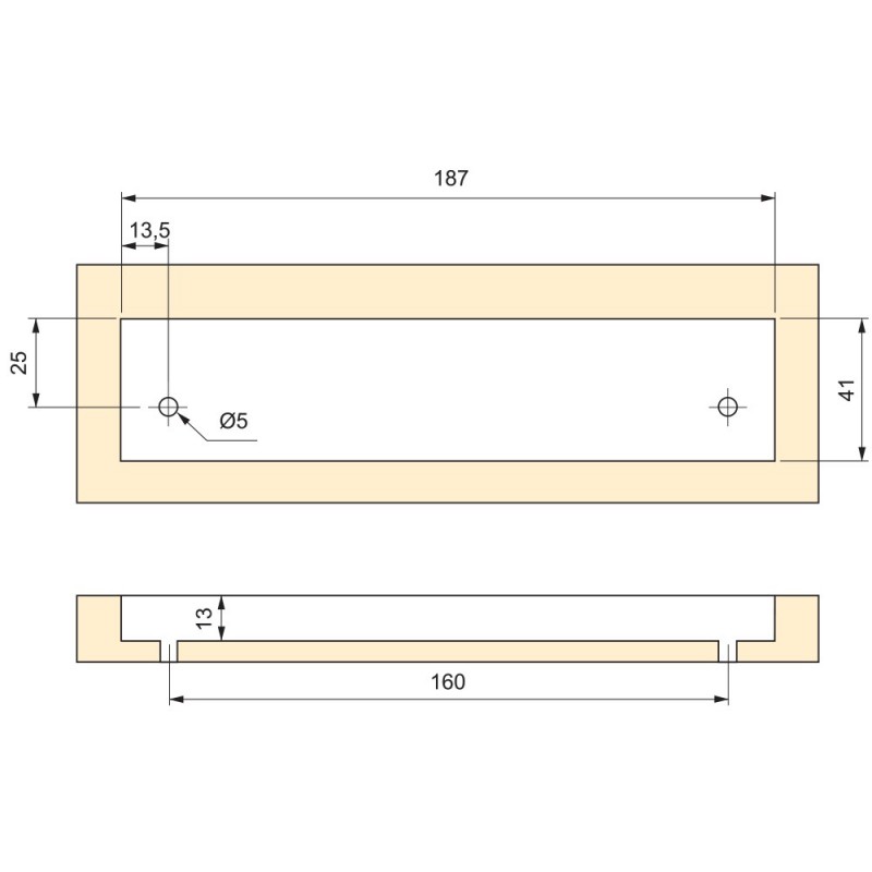 Emuca Tiradores para mueble, D. 10 mm, intereje 160 mm, Acero, Niquel  satinado, 25 ud. - Ferretería Campollano